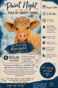 Highland Cow Paint Night